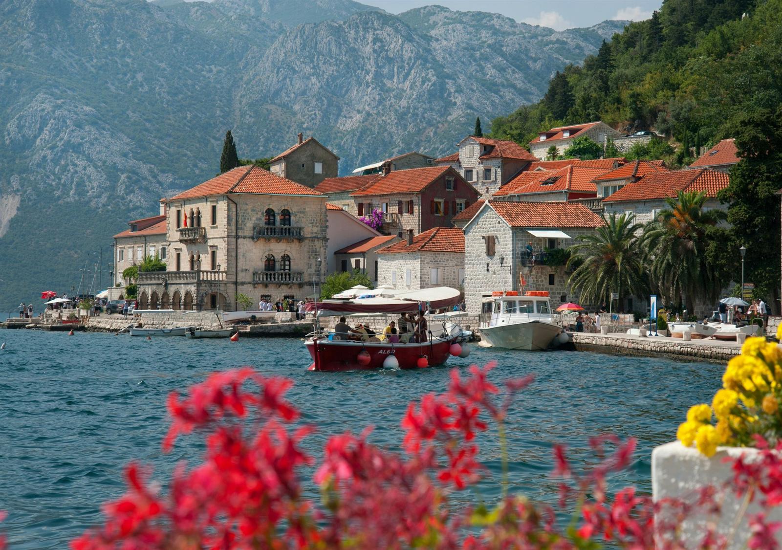 View over the old town of Kotor and the Bay of Kotor
